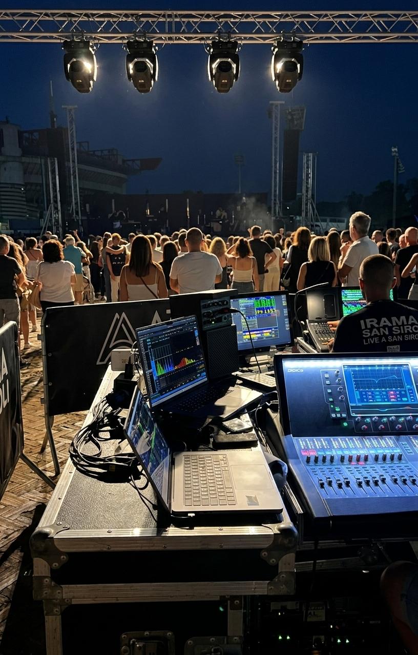 Regia audio durante un evento
