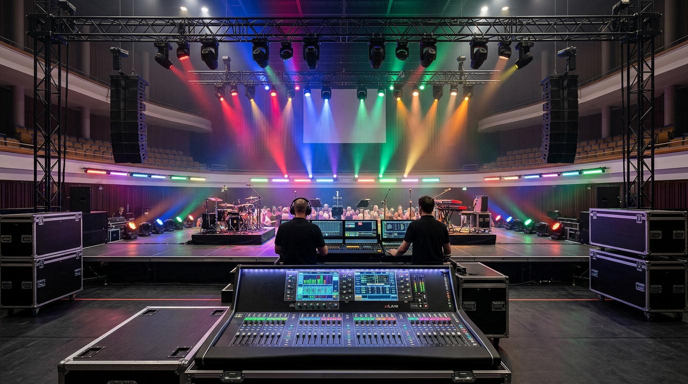 Allestimento professionale per un evento live