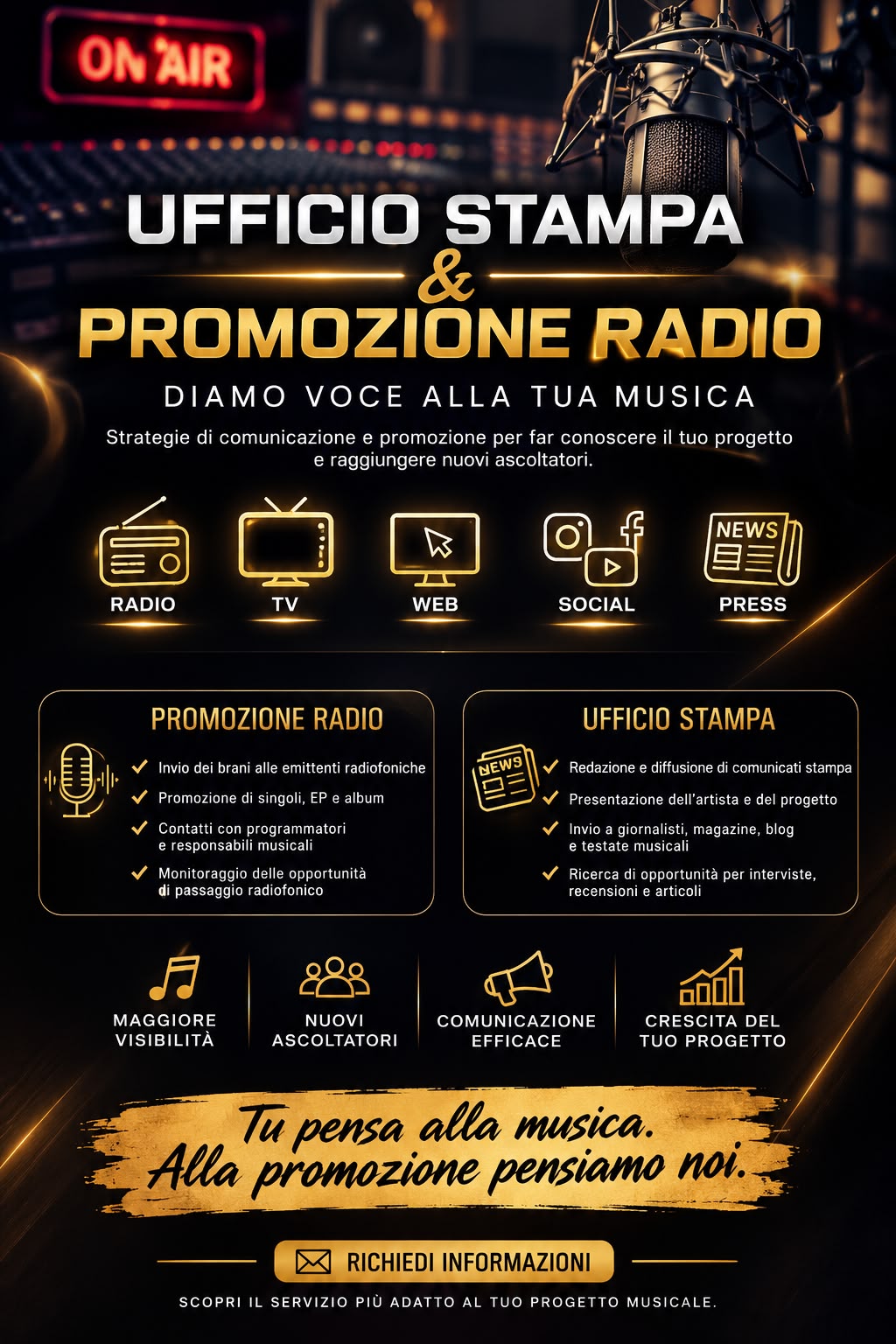 Ufficio stampa e promozione radio La Mia Song
