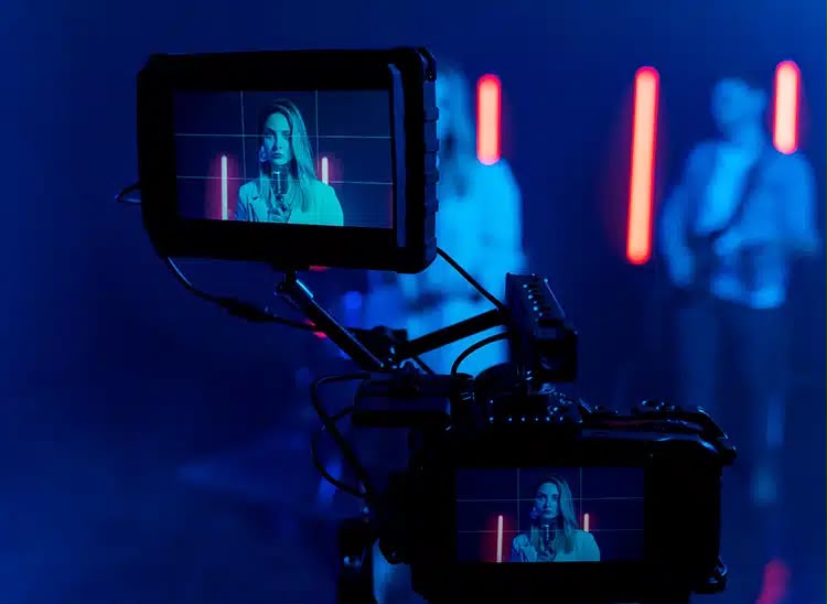 Riprese di un videoclip musicale